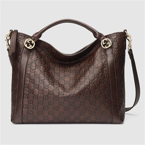 gucci brown handbags bags|gucci brown leather shoulder bag.